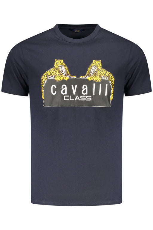 Cavalli Class Short Sleeve T-Shirt Men Blue