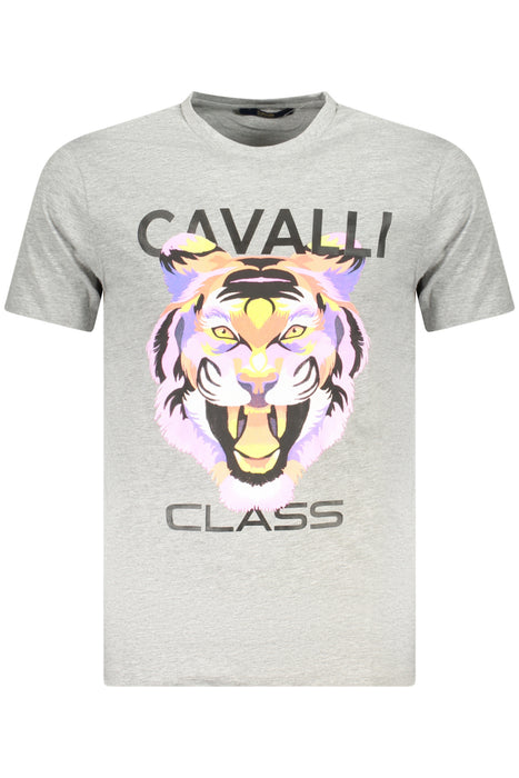Cavalli Class Short Sleeve T-Shirt Men Grey