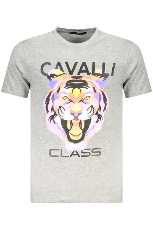 Cavalli Class Short Sleeve T-Shirt Men Grey