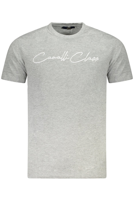 Cavalli Class Short Sleeve T-Shirt Men Grey