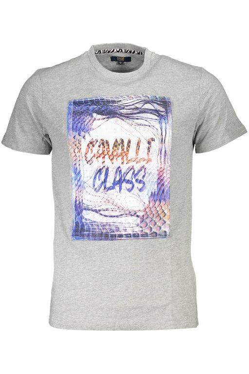 Cavalli Class Short Sleeve T-Shirt Men Grey