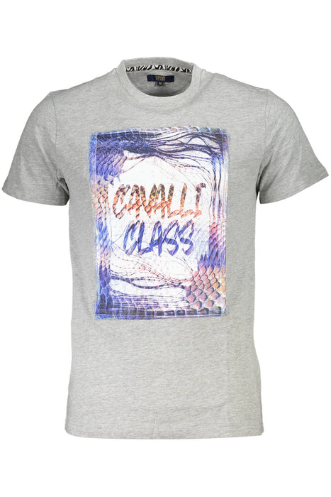 Cavalli Class Short Sleeve T-Shirt Men Grey