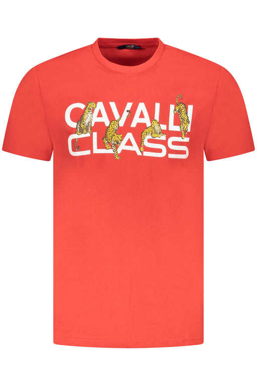 Cavalli Class Short Sleeve T-Shirt Men Red