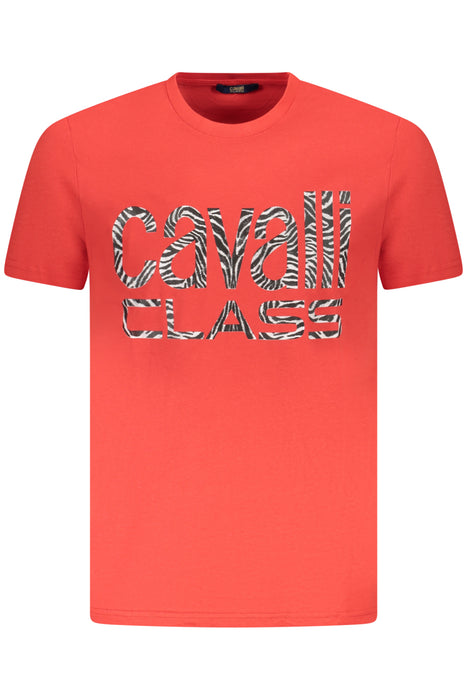 Cavalli Class Short Sleeve T-Shirt Men Red