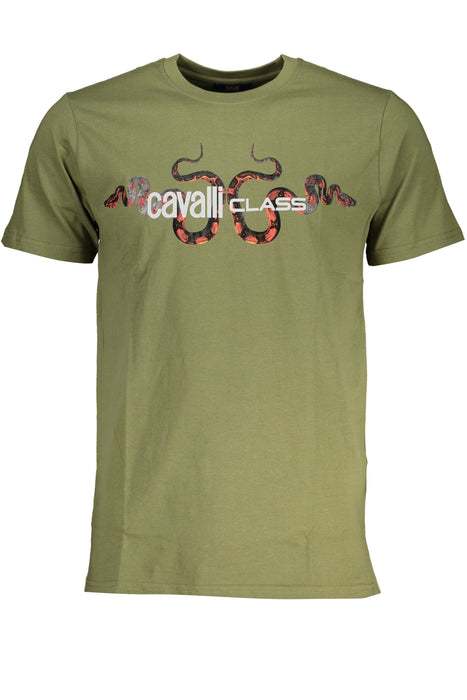 Cavalli Class Green Mens Short Sleeved T-Shirt