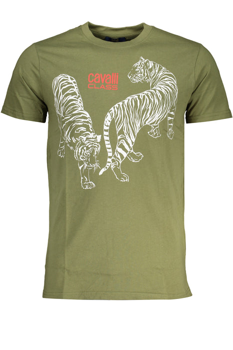 Cavalli Class Green Mens Short Sleeved T-Shirt
