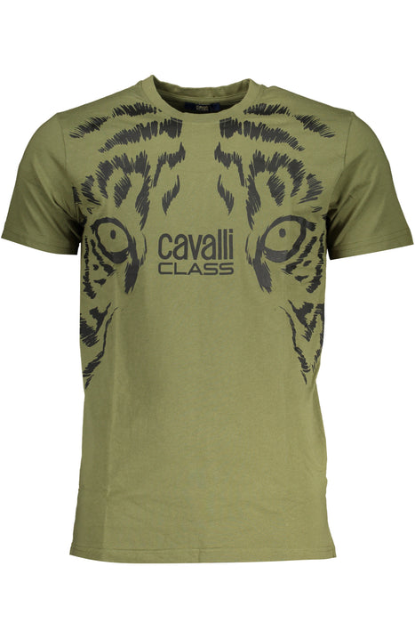 Cavalli Class Green Mens Short Sleeved T-Shirt