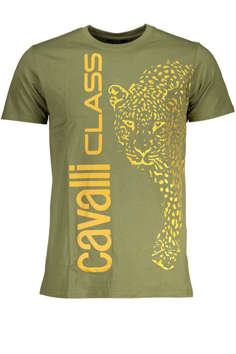 Cavalli Class Green Mens Short Sleeved T-Shirt