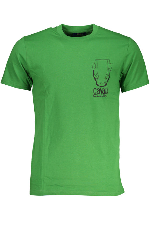 Cavalli Class Green Mens Short Sleeved T-Shirt