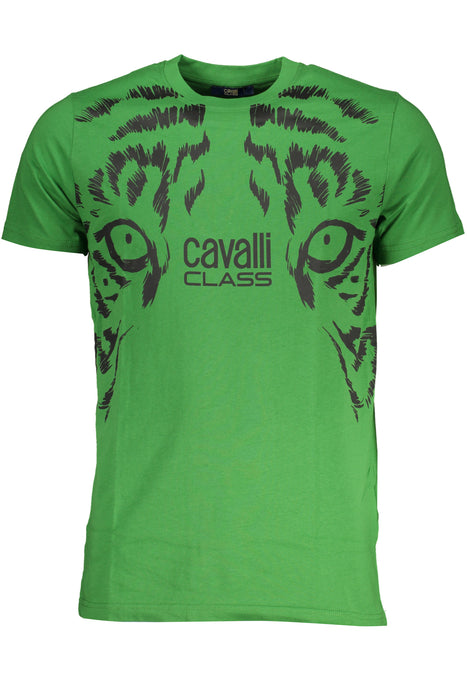 Cavalli Class Green Mens Short Sleeved T-Shirt