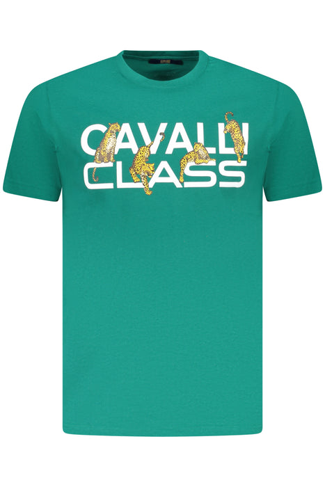 Cavalli Class Short Sleeve T-Shirt Men Green