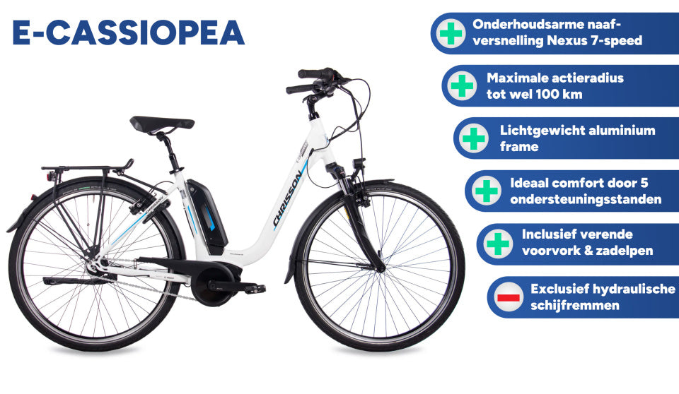 E-Cassiopea 28 Inch 50 cm Women 7SP Rim Brakes Matte White, Online σε Προσφορά Outlet Καταστήματος με μεγάλη έκπτωση και στην καλύτερη τιμή