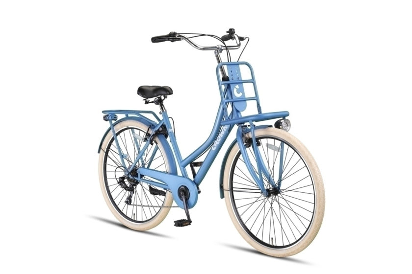 Berlin 28 Inch 53 cm Women 7SP Rim Brakes Blue,