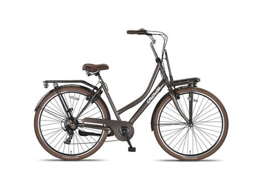Berlin 28 Inch 53 cm Women 7SP Rim Brakes Gray-brown, Online σε Προσφορά Outlet Καταστήματος με μεγάλη έκπτωση και στην καλύτερη τιμή