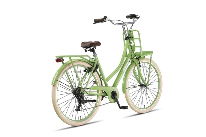 Berlin 28 Inch 53 cm Women 7SP Rim Brakes Light Green,