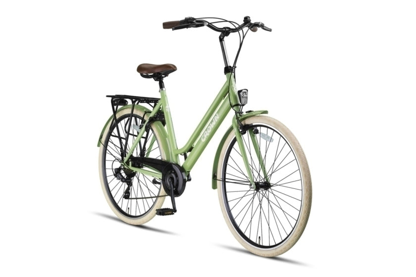 New York 28 Inch 53 cm Women 7SP Rim Brakes Green,