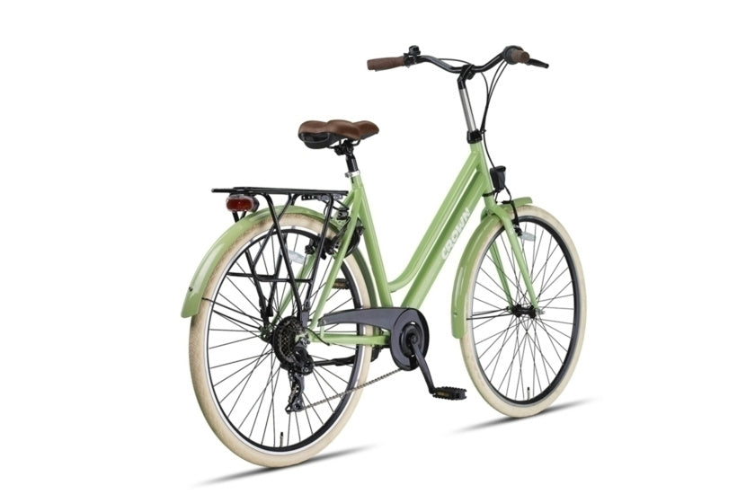 New York 28 Inch 53 cm Women 7SP Rim Brakes Green,
