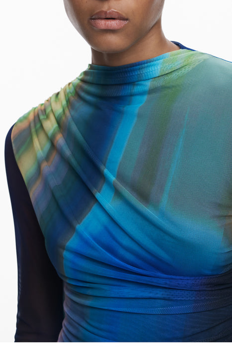 Desigual Short Dress For Women In Blue