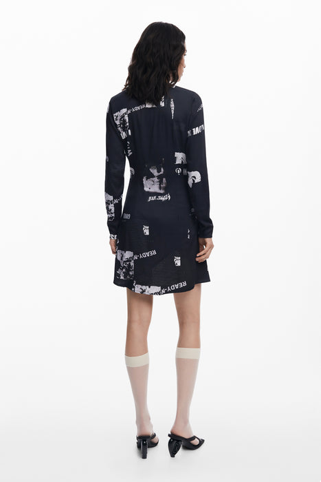 Desigual Womens Short Black Dress