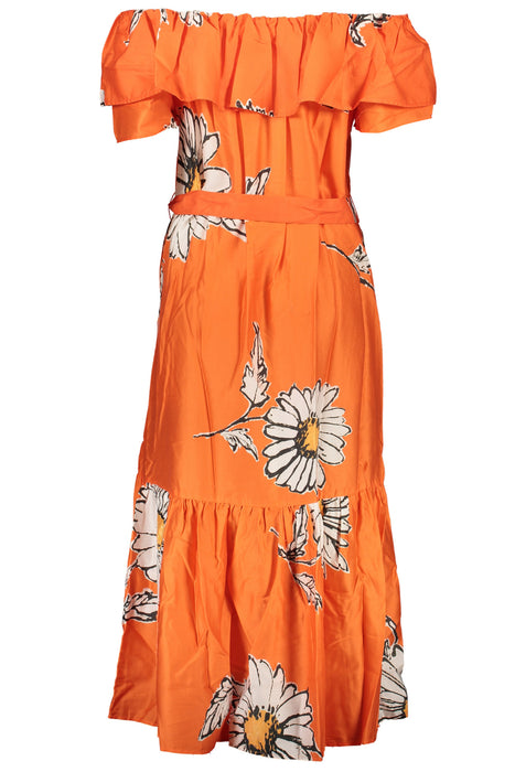 Desigual Γυναικείο Long Dress Orange | Αγοράστε Desigual Online - B2Brands | , Μοντέρνο, Ποιότητα - Καλύτερες Προσφορές