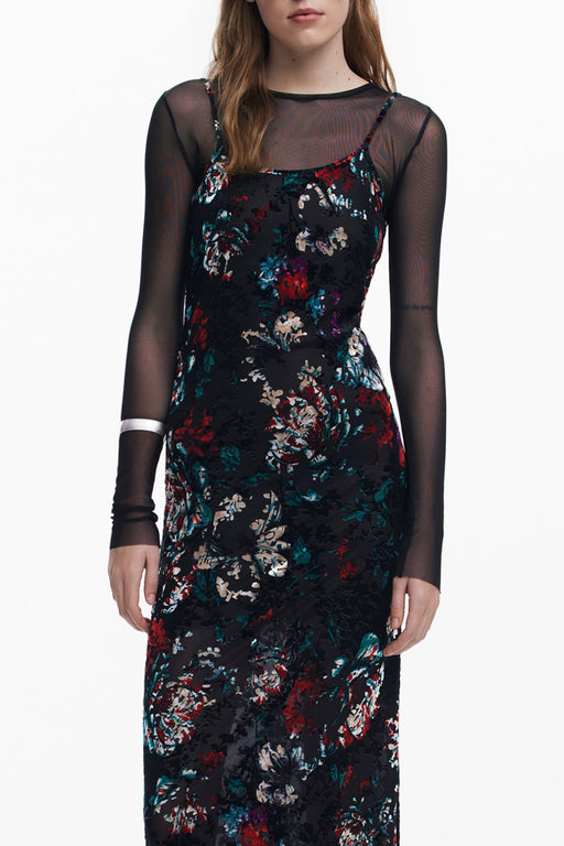 Desigual Womens Long Black Dress