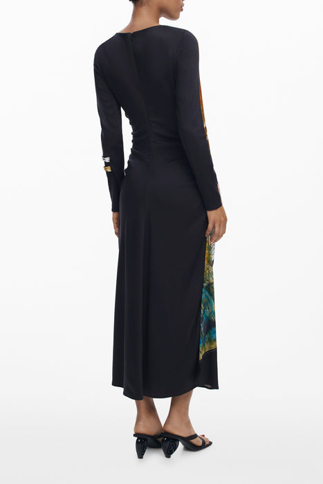 Desigual Womens Long Black Dress