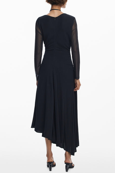 Desigual Womens Long Black Dress