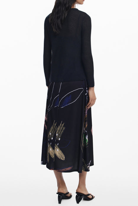 Desigual Womens Long Black Dress