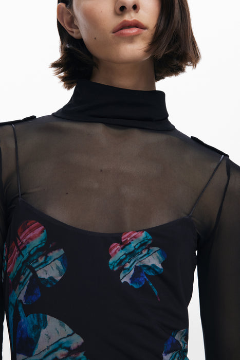 Desigual Womens Long Black Dress