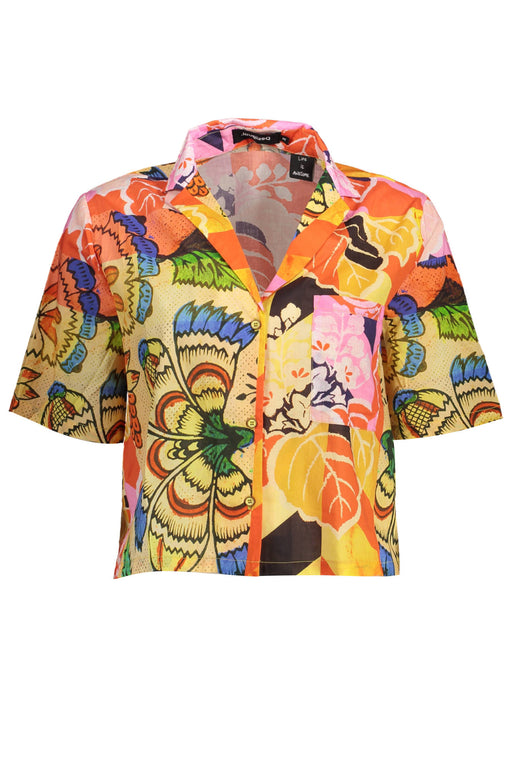 Desigual Short Sleeve Shirt Yellow Woman