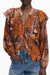 Desigual Womens Long-Sleeved Shirt, Orange