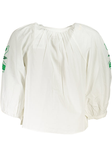 Desigual Womens Long Sleeve Shirt White