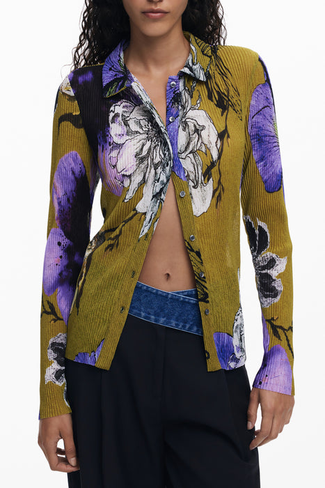 Desigual Womens Long-Sleeved Shirt, Green