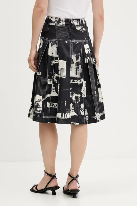 Desigual Womens Black Longuette Skirt