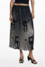 Desigual Womens Long Skirt Black