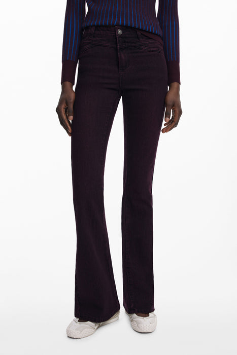 Desigual Womens Denim Jeans Purple