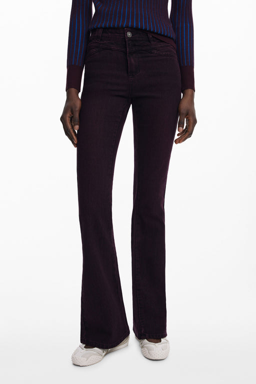 Desigual Womens Denim Jeans Purple