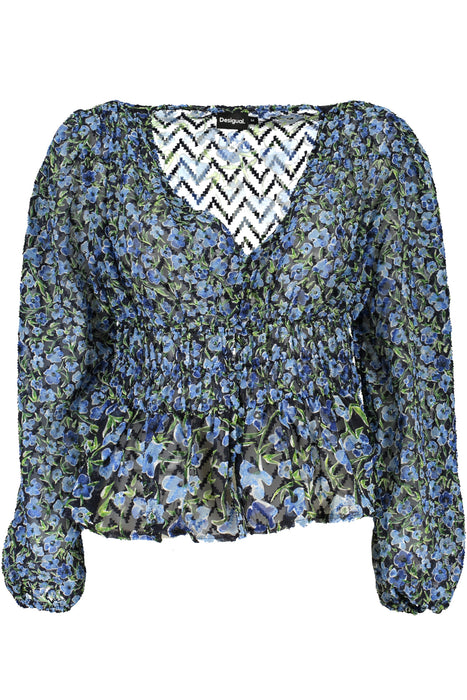 Desigual Womens Blue Sweater