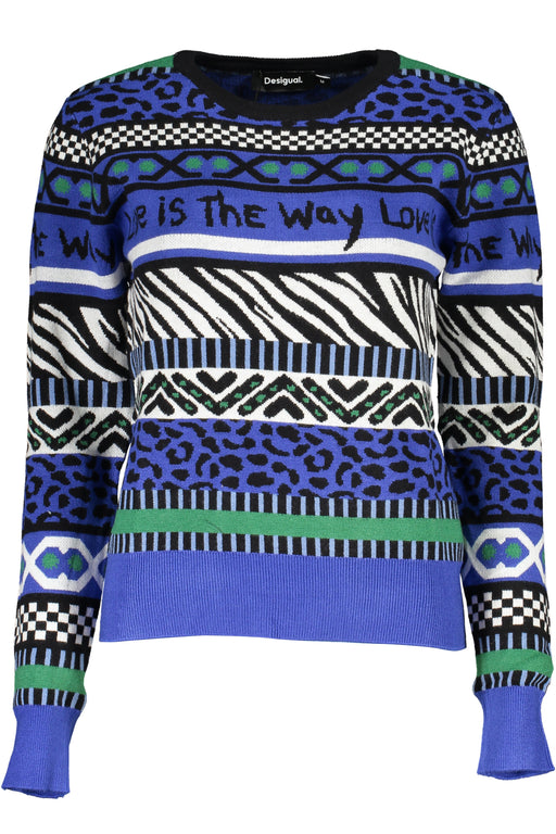 Desigual Womens Blue Sweater