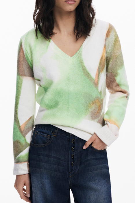 Desigual Womens Green Sweater