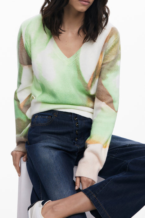 Desigual Womens Green Sweater