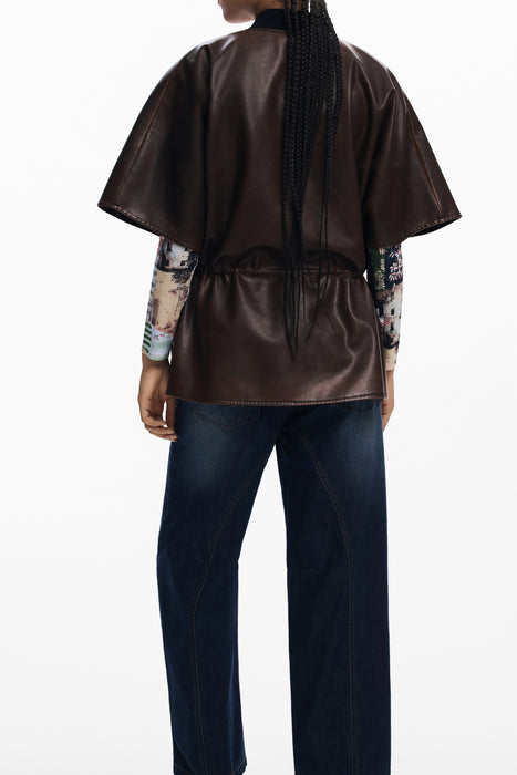 Desigual Womens Brown Poncho