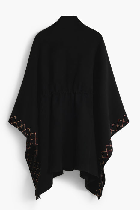 Desigual Womens Black Poncho