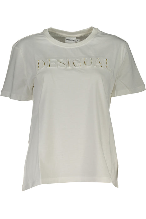 Desigual Womens Short Sleeve T-Shirt White