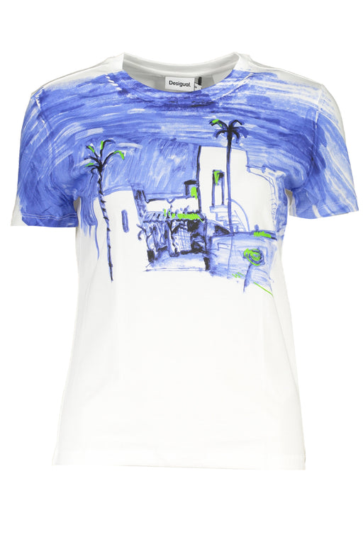 Desigual Womens Short Sleeve T-Shirt White