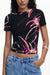 Desigual Womens Short-Sleeve T-Shirt Black