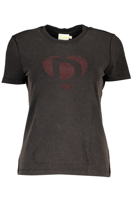 Desigual Womens Short Sleeve T-Shirt Black