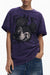 Desigual Womens Short-Sleeve T-Shirt Purple