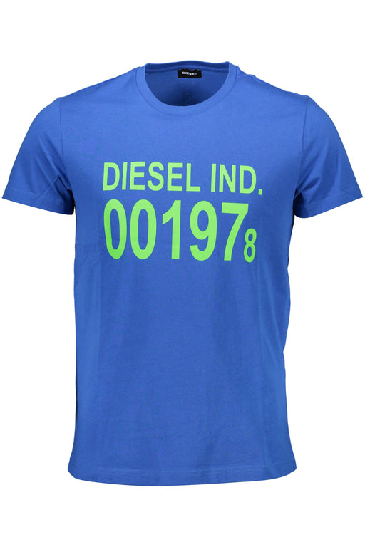 Diesel Mens Short Sleeve T-Shirt Blue