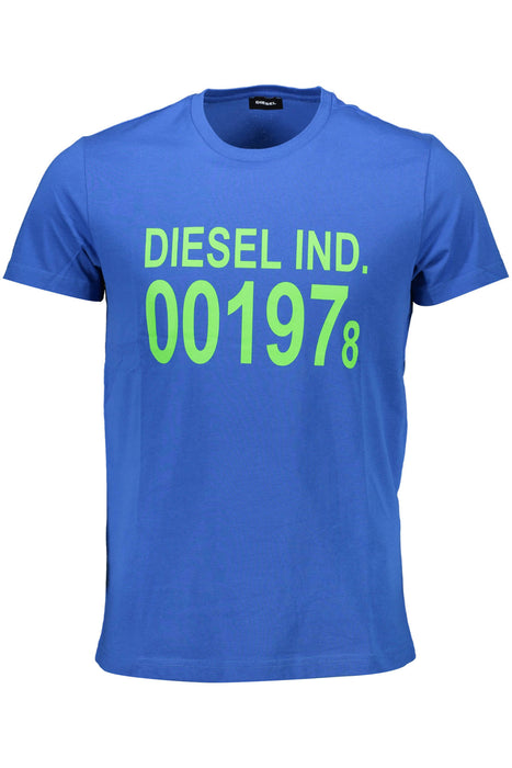 Diesel Mens Short Sleeve T-Shirt Blue